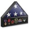 Reminded Military Medal & Burial Flag Shadow Box Display Case with Glass Insert
